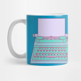 Blue Type Machine Mug